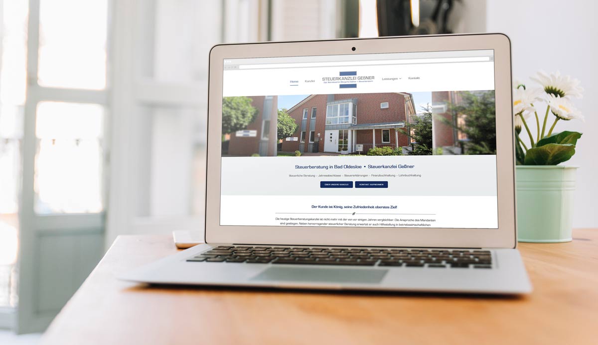 Webdesign Referenz Steuerkanzlei Geßner