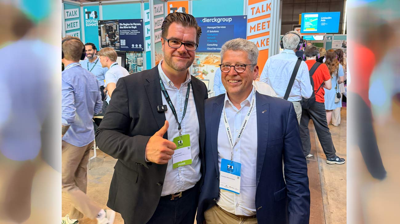 Marketing Club Lübeck Präsident Christian Joachim Schult mit Geschäftsführer Gordon Augustin