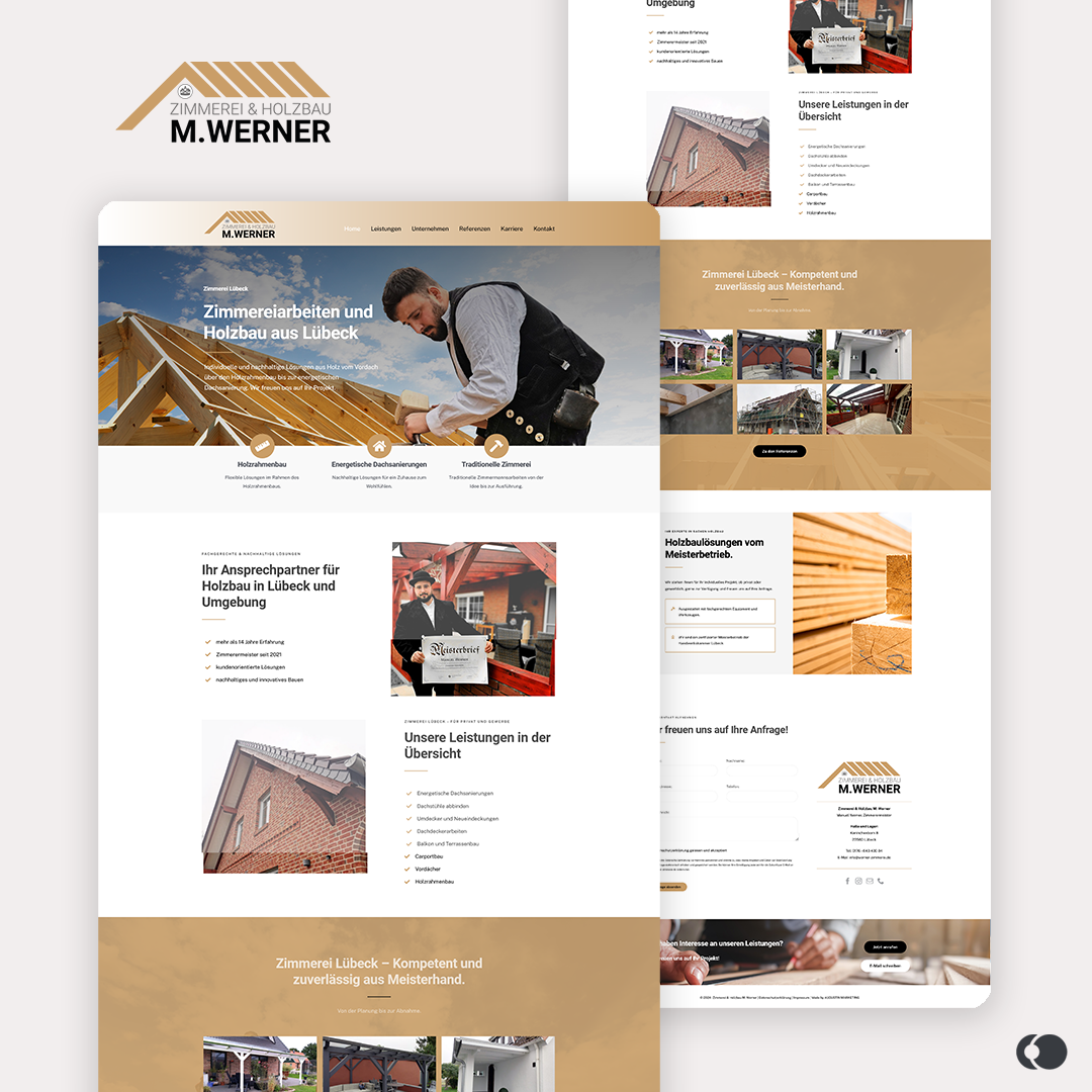 Webdesign Hamburg - Webdesign für eine Zimmerei